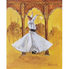 Abdul Hameed, 18 x 24 inch, Acrylic on Canvas, Figurative Painting, AC-ADHD-098